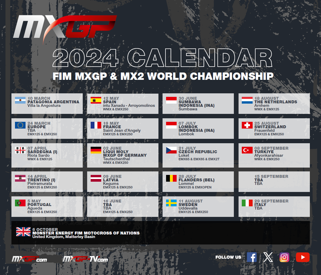 MXGP Calendar 2024