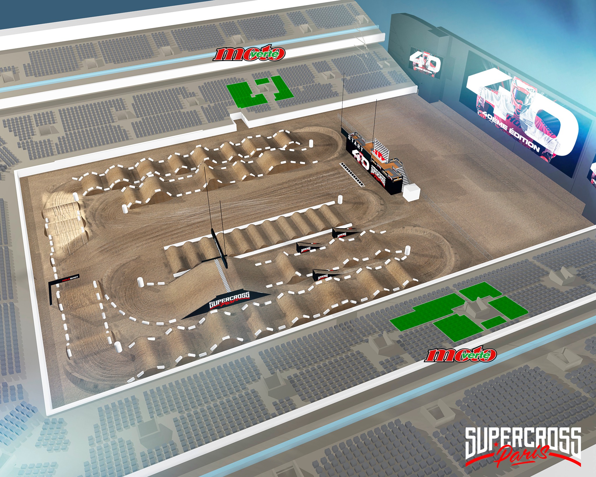 Paris Supercross 2023 Track Map 2
