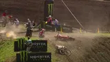 Motocross Video for Jed Beaton & Isak Gifting crash - MX2 Race 2 - MXGP of Russia 2021