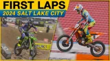 Motocross Video for VitalMX: Salt Lake City SX 2024 - First Laps